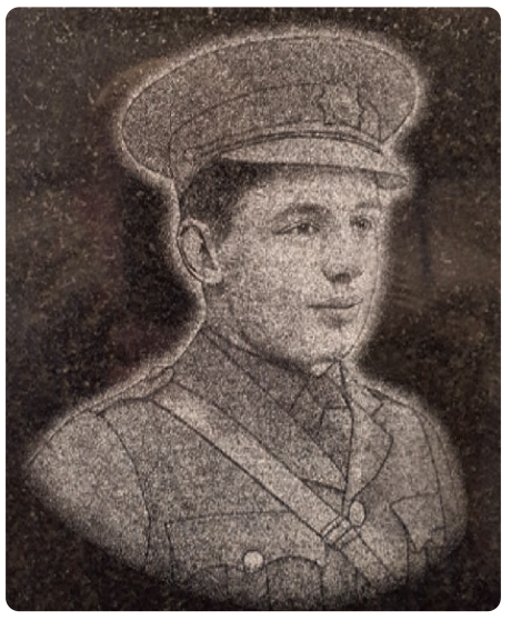 Computer Etched image onto black granite